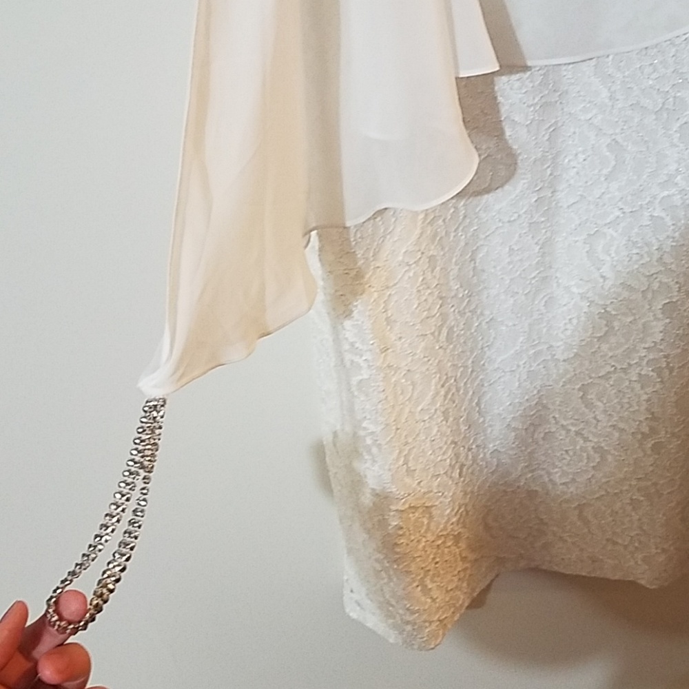 White Lace Special Occasion Dress - Picture 2 of 3